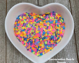 Conversation Heart Shapes Glitter