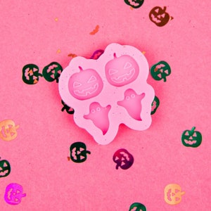 Pumpkins & Ghosts Earring Silicone Mold