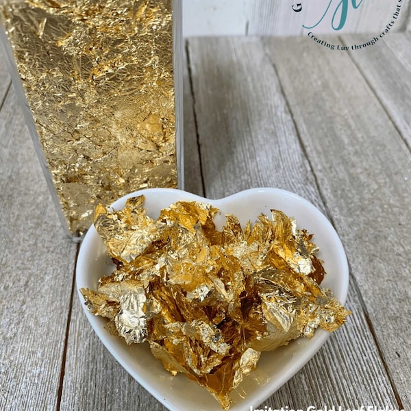 Gold Leaf Flakes Etsy