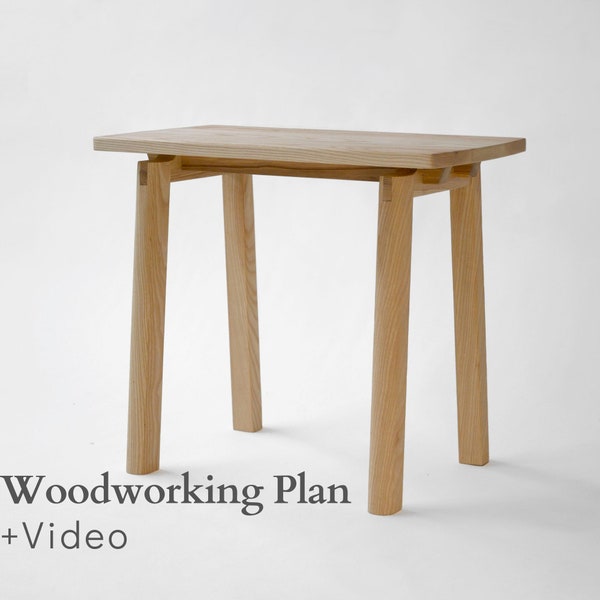 Side Table Woodwork Plan - Woodwork Project - DIY Woodwork Plan - Woodwork Plan Furniture