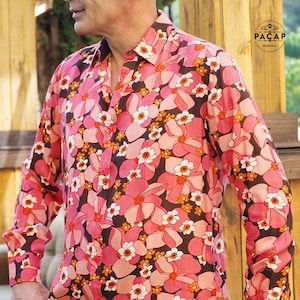 Chemise hawaienne rouge homme hotsell