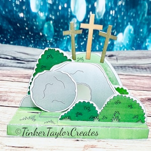 Easter 3D Resurrection Garden printable PDF