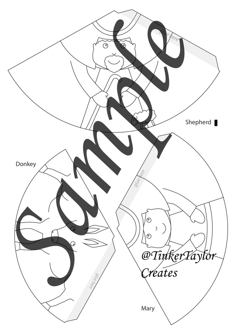 Printable Nativity Christmas Colouring Children's Activity - Etsy
