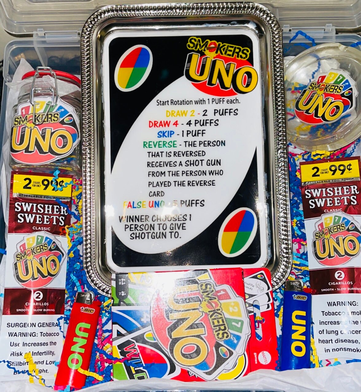 Smokers Uno Game Etsy