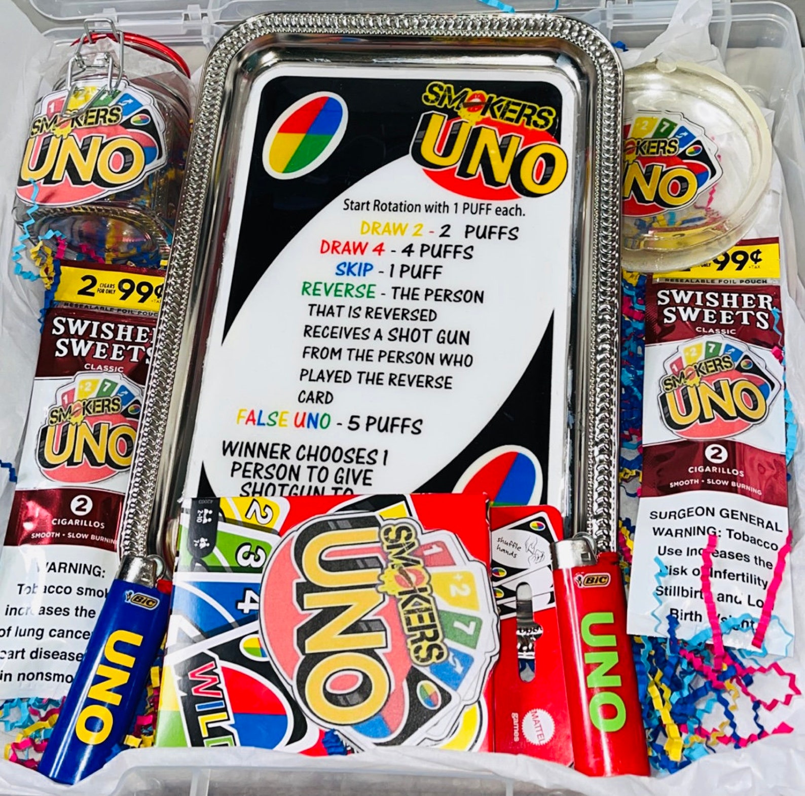 Smokers Uno Game Etsy