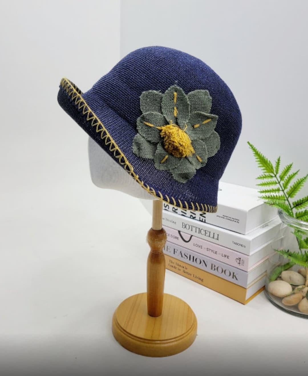 Women's Cotton Linen Bucket Hat, Womens Spring Bucket Hat, Womens