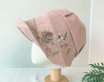 Womens Flower Patch Bucket Hat, Womens Cotton Bucket Hat with Floral Pattern