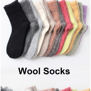 Wool Socks For Women | Cozy Wool Angora Socks | Winter Warm Socks | Cozy Crew Soft Feel Socks