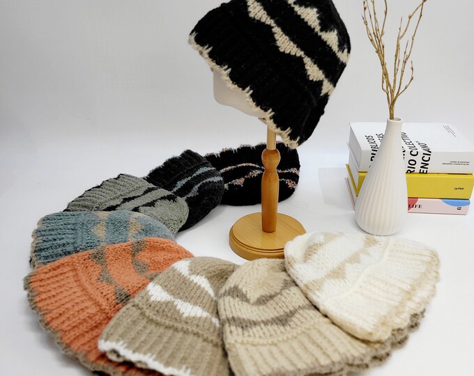 Alpaca Knitted Bucket Hat, Premium soft and warm winter hat, Alpaca Wool Hat