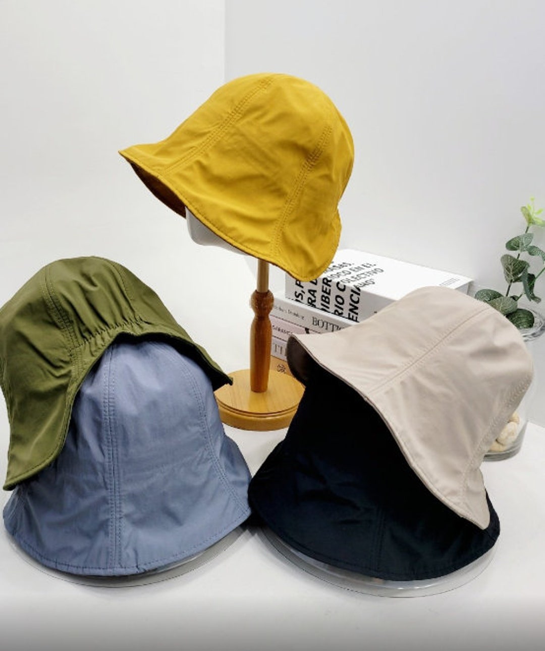 Women's Spring Bucket Hat, Womens Adjustable Bucket Hat, Beach Sun Hat