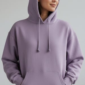 Zwaargewicht stoffige paarse hoodie, oversized lavendel hoodie, pastel hoodies, hoodies voor vrouwen, hoodies voor mannen reiscadeau, cadeau vriendje