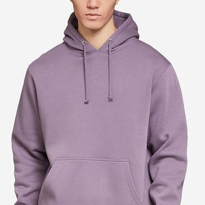 Heavyweight Dusty Purple Hooded Sweatshirt, Lavender Hoodie, Simon Hoodie, Hoodies On Sale, Mens Purple Jacket, Young Royals Hoodie image 2
