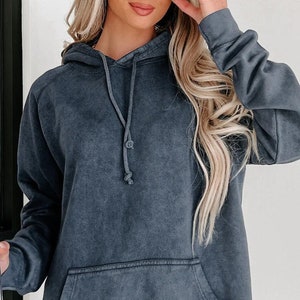 Denim blue sweatshirt sales