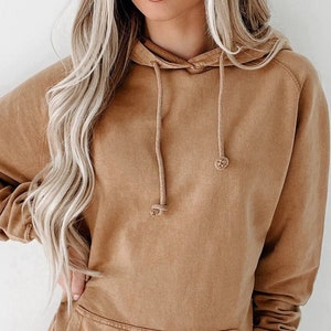 Vintage Camel Raglan Hooded Sweatshirt Brown Hoodies for Women Hoodie for Men 100 Percent Cotton Hoodie Acid Wash Hoodie Mineral Wash Etsy UK