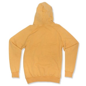 Vintage Mustard Yellow Raglan Hooded Sweatshirt, Mens Hoodie, BLANK Hoodies, Hoodies for Women, Mineral Wash Hoodie, Garment Dyed Sweatshirt image 6