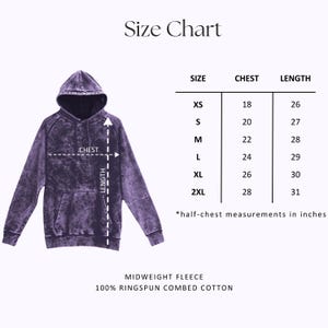 Vintage Acid Wash Cloud Purple Raglan Hoodie, Hoodies for Women, Mineral Wash Pullover Hoodie, Tie Dye, DIY, Gift for Him, Birthday Gifts image 2