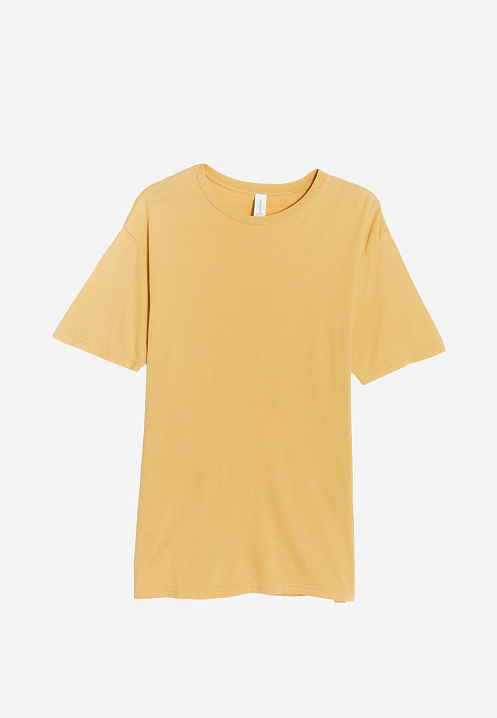 Vintage Wash Mustard Yellow T-shirts Lightweight Tee Summer - Etsy