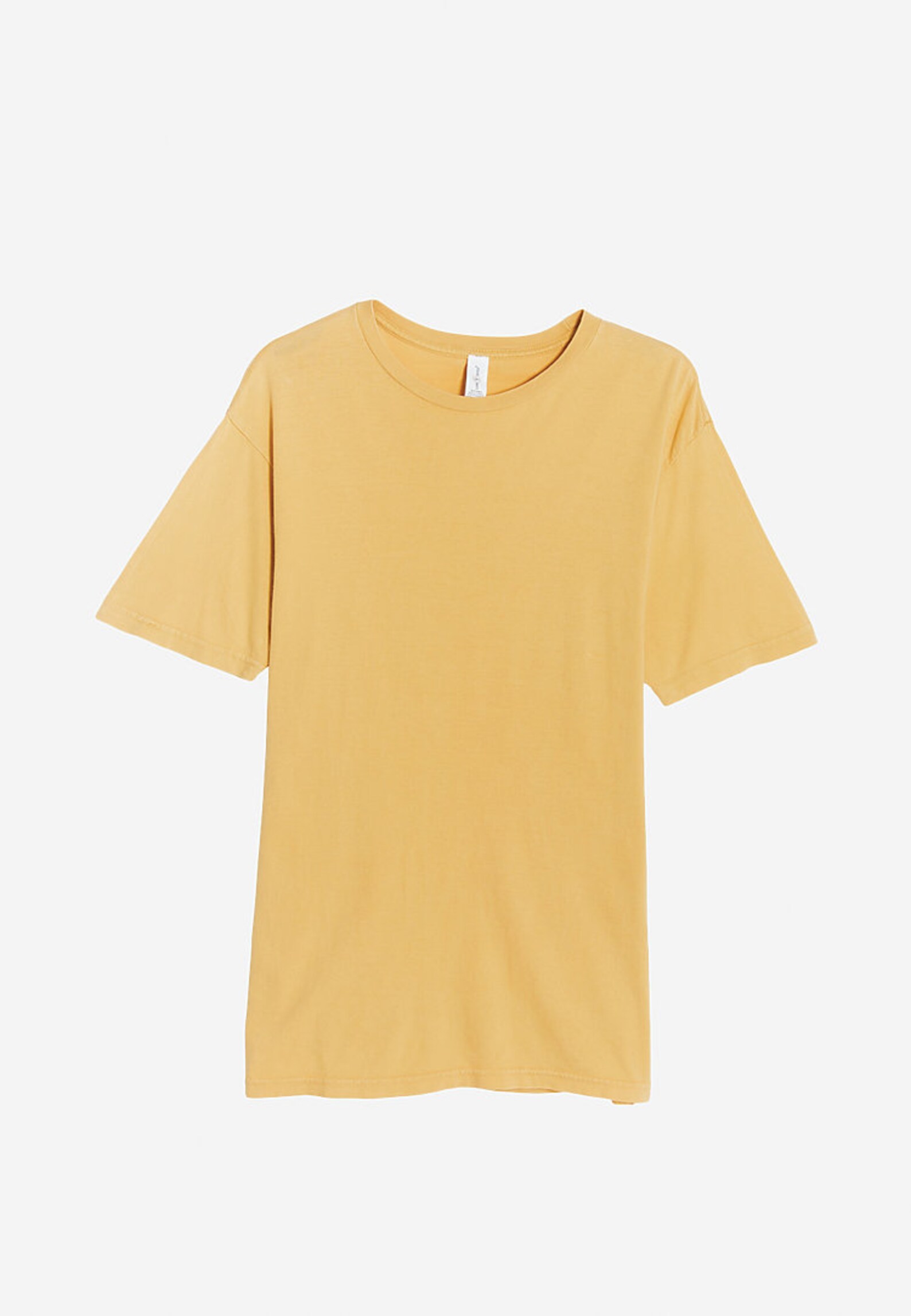 Vintage Wash Mustard Yellow T shirts Lightweight Tee Summer Etsy