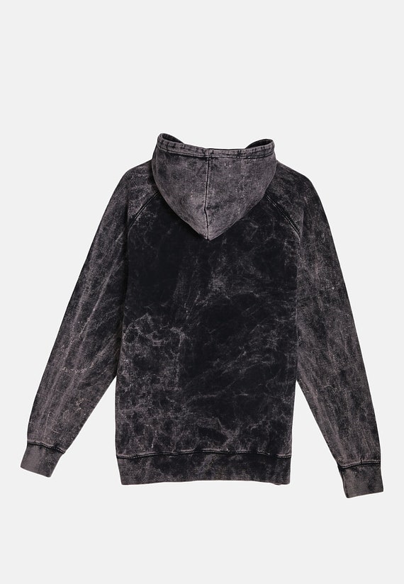 Vintage Cloud Black Raglan Hooded Sweatshirt, Mineral Wash Vintage Cloud Black Raglan Hooded Sweatshirt, Mineral Wash