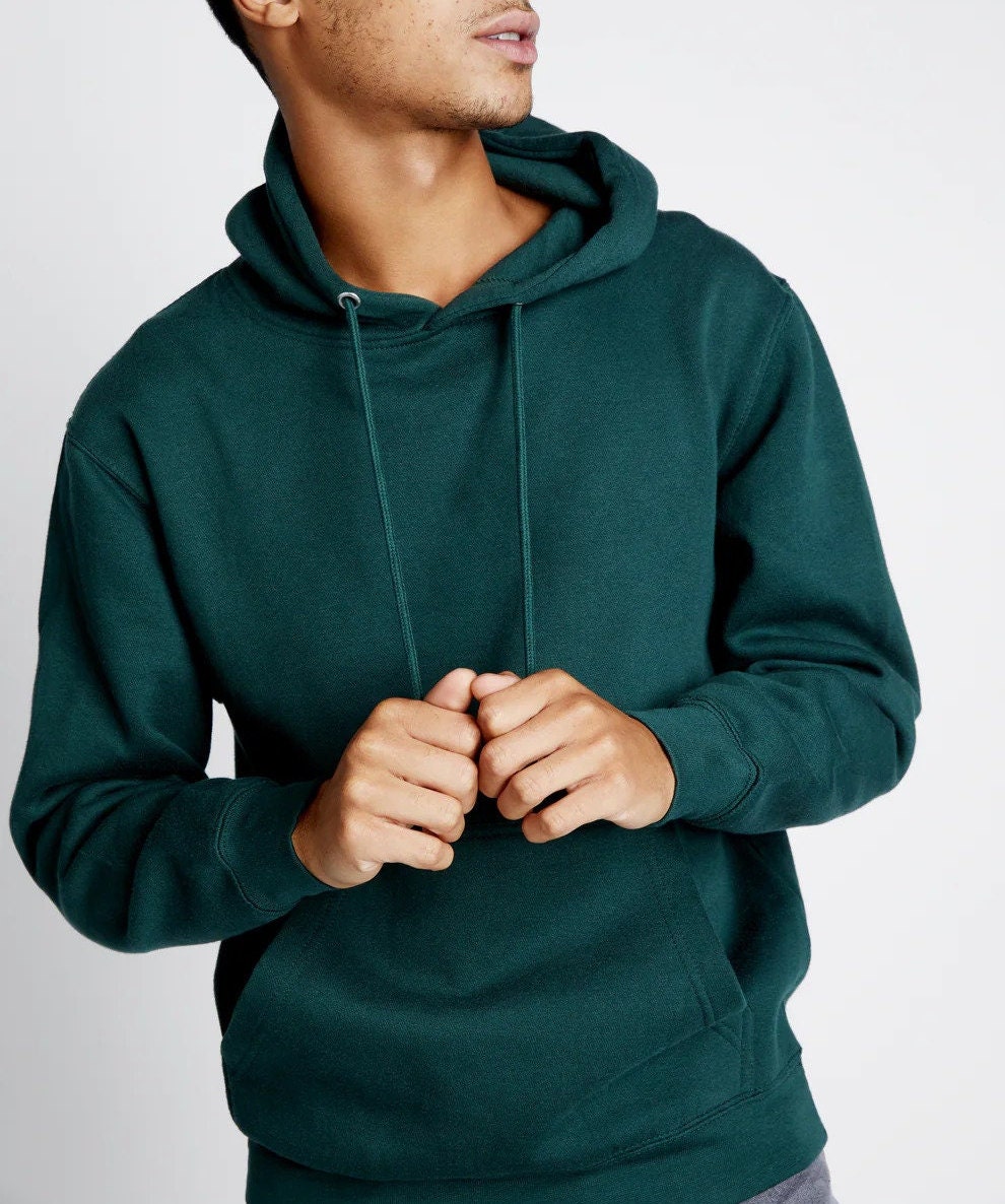 Forest Green Hooded Sweatshirt Dark Green Hoodie Men Camping Hoodies for Women Gifts for Her Hiking Hoodie