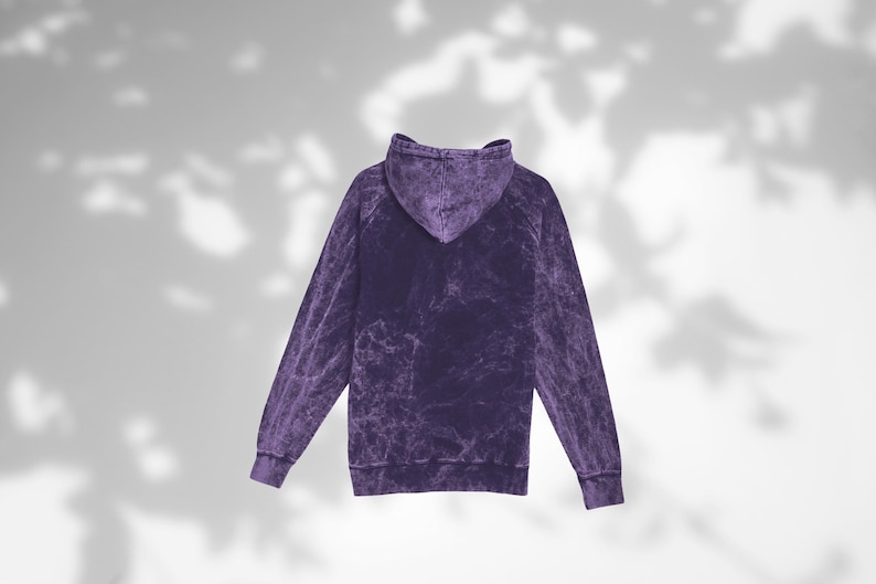 Vintage Acid Wash Cloud Purple Raglan Hoodie, Hoodies for Women, Mineral Wash Pullover Hoodie, Tie Dye, DIY, Gift for Him, Birthday Gifts image 8