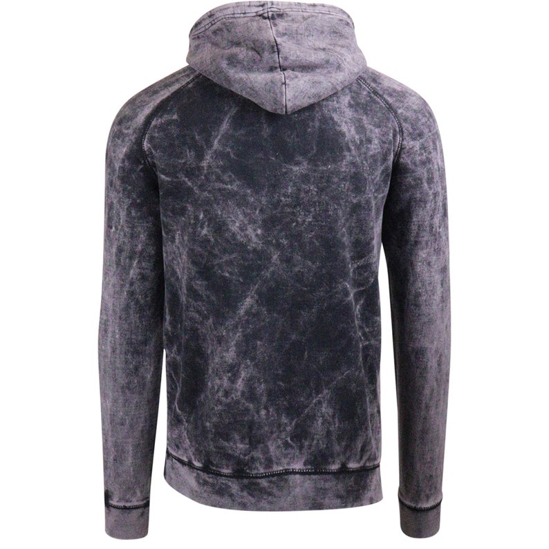Vintage Cloud Black Raglan Hooded Sweatshirt, Mineral Wash Hoodie, Acid Wash Hoodie, Distressed Hoodie, College Sweatshirt Cute, Casual Wear image 8