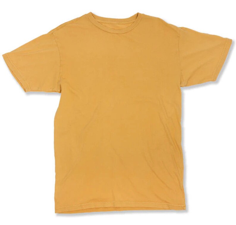 Vintage Wash Mustard Yellow Tshirts Lightweight Tee Summer Etsy