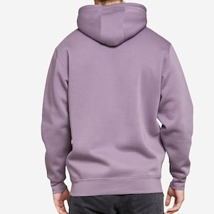 Heavyweight Dusty Purple Hooded Sweatshirt, Lavender Hoodie, Simon Hoodie, Hoodies On Sale, Mens Purple Jacket, Young Royals Hoodie image 6