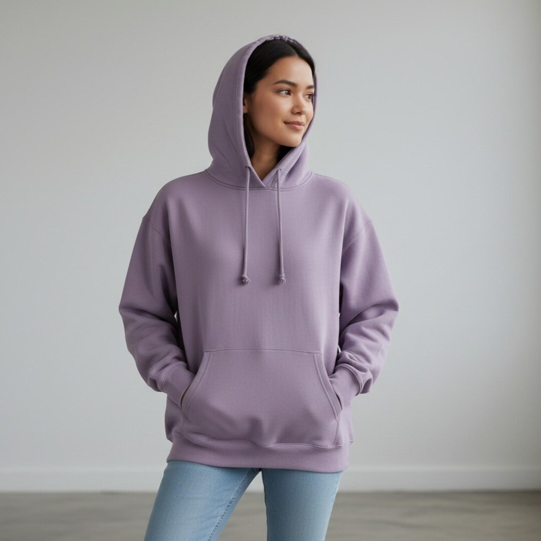パーカー WRAITH Hoodie / DUSTY PURPLE Heavyweight Dusty Purple Hoodie, Oversized Lavender Hoodie, Pastel