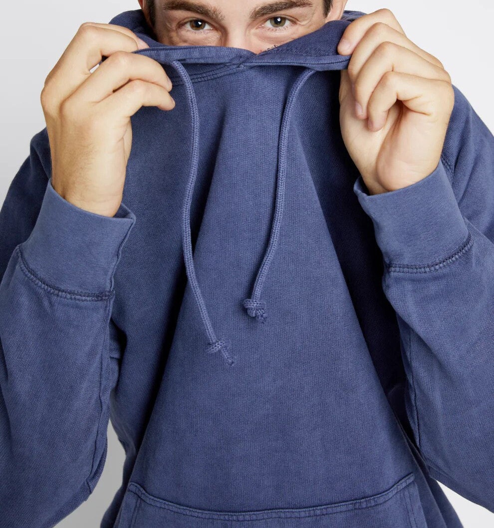 パーカー・フーディ TOFFEE Vintage Washed Denim Hoodie BLUE T5S-VWDHZ213BL 10442-port-company-pc098h-