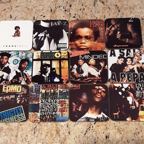 Classic Hip-hop drink coasters (NOTE me your set of four!)
