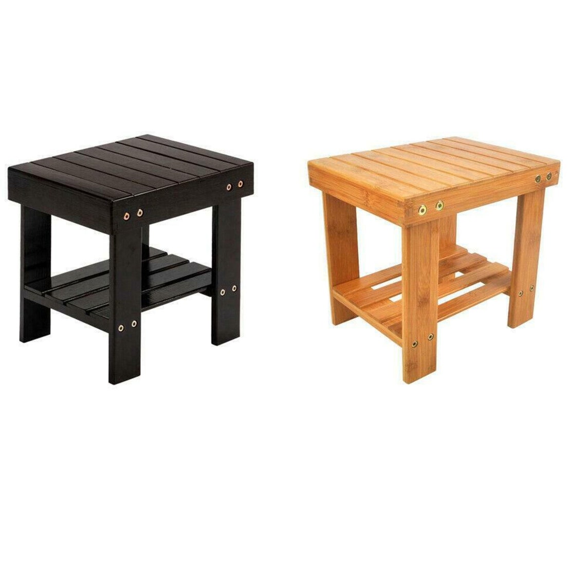 Bambú niños banco seguro home shoe taburete almacenamiento | Etsy