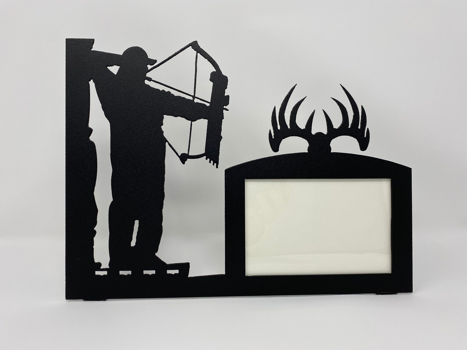 Deer Hunting Picture Frame, Metal Hunting Frame, Deer Bow Hunting Frame