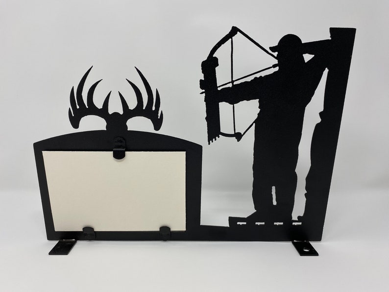 Deer Hunting Picture Frame, Metal Hunting Frame, Deer Bow Hunting Frame
