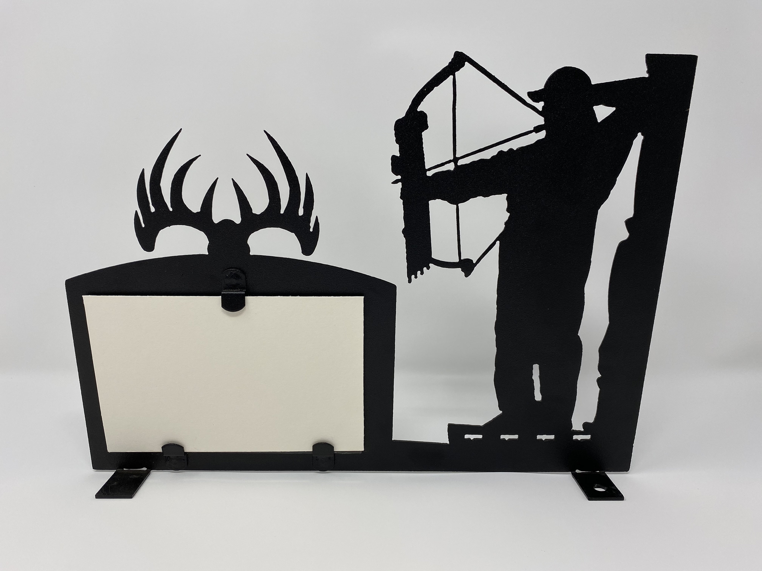 Deer Hunting Picture Frame, Metal Hunting Frame, Deer Bow Hunting Frame ...