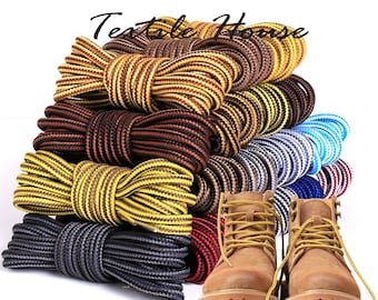 Shoe Laces Round Hiking Walking Shoelaces Work Strong Trainers Boots Quality