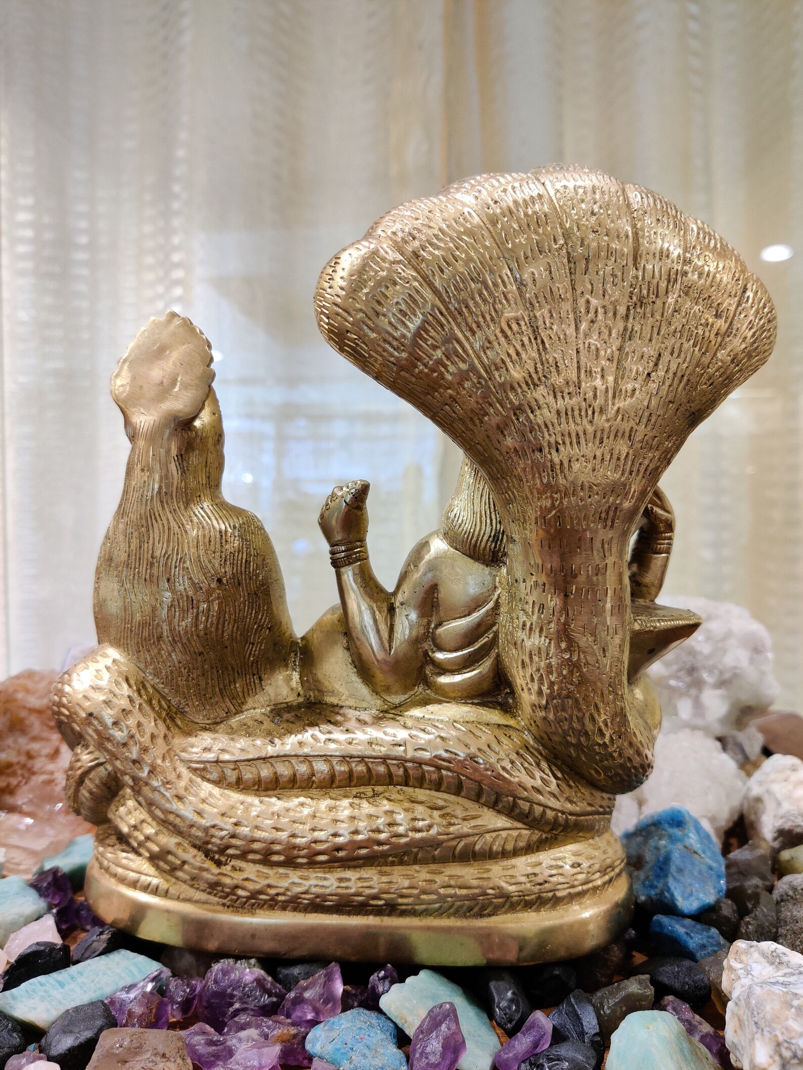Vishnu Lakshmi Statue Bronze statue Brass statue Home Etsy