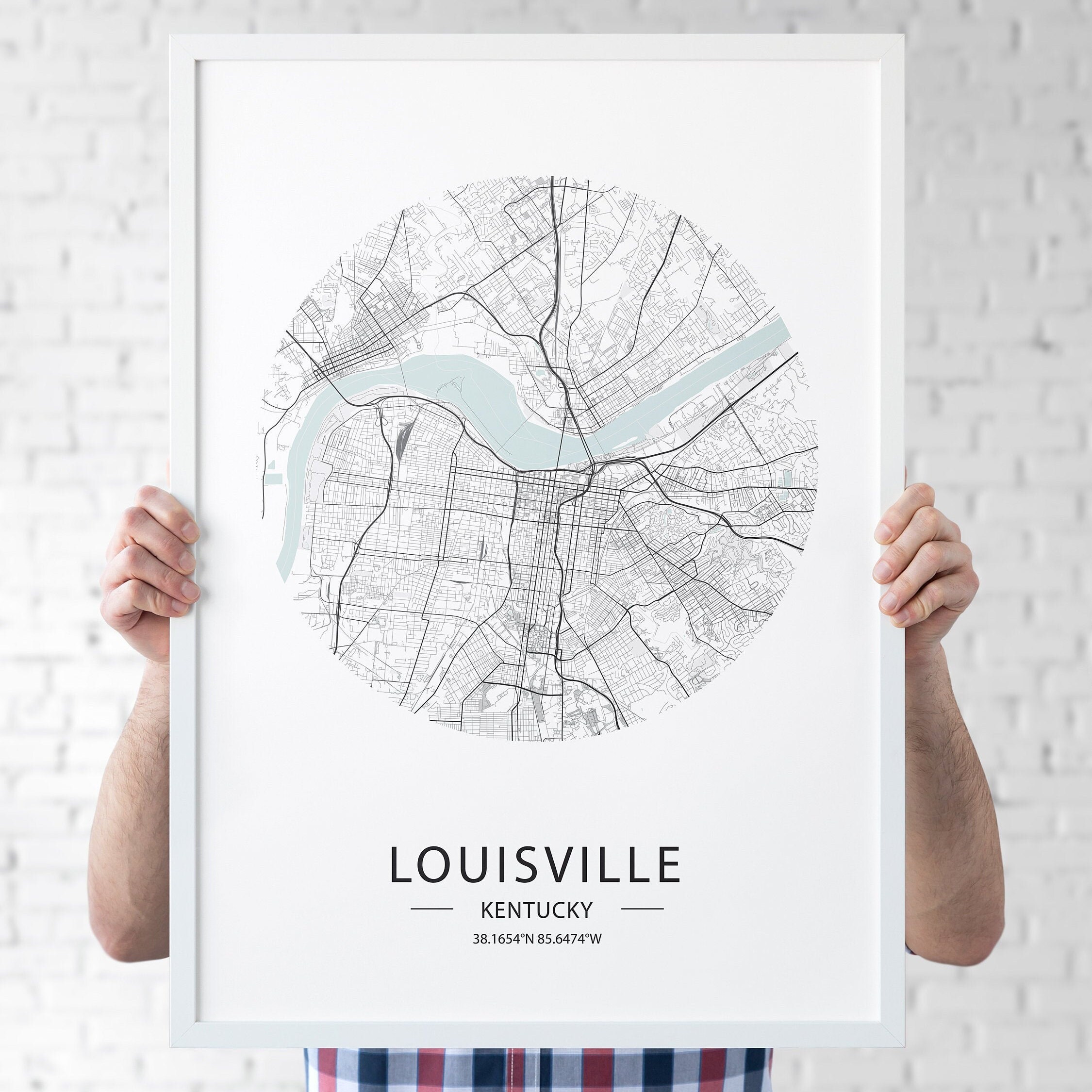 Louisville Map Print, Louisville Map Poster, Louisville Street Map, Map ...