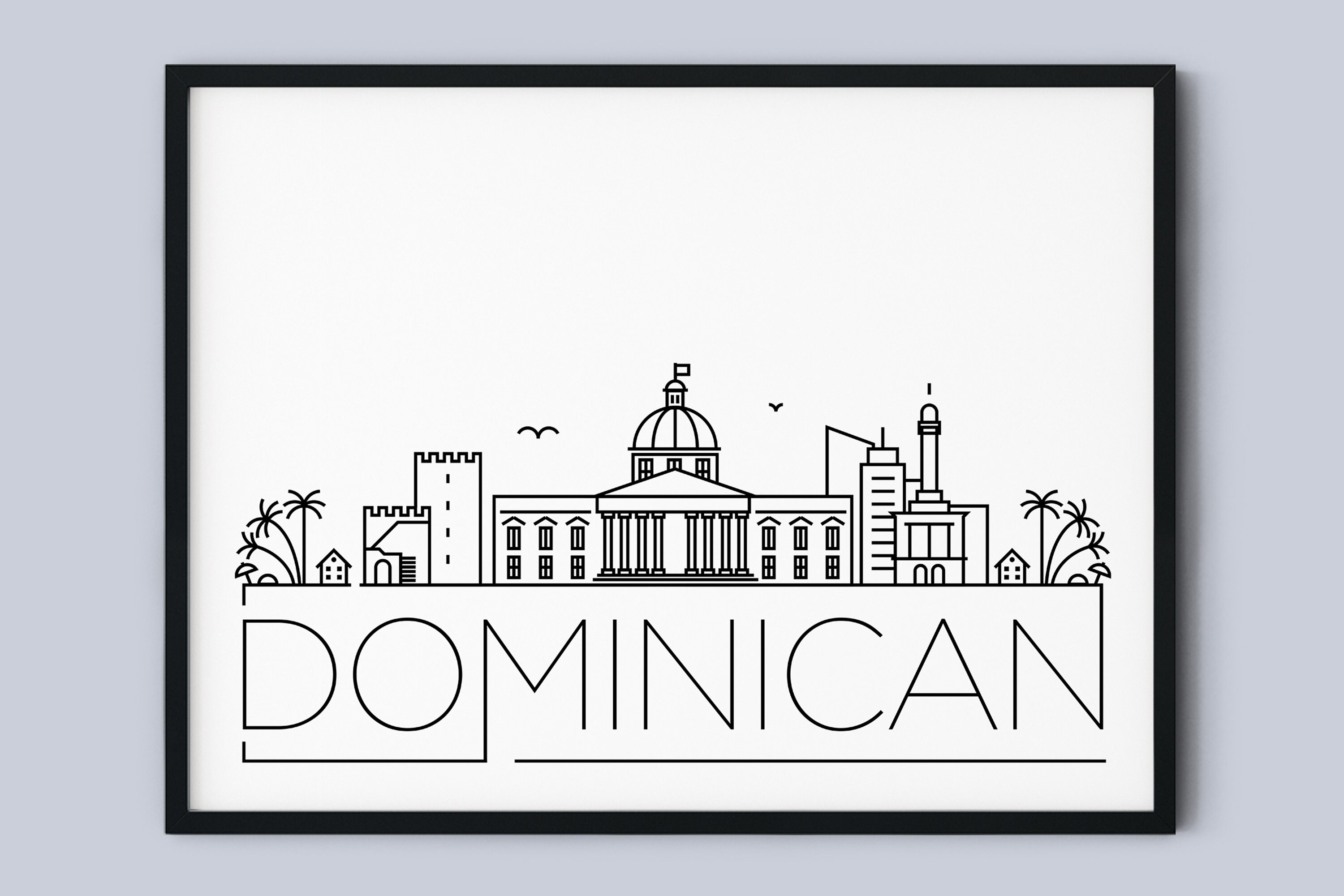 dominican-skyline-print-dominican-printable-dominican-etsy-uk