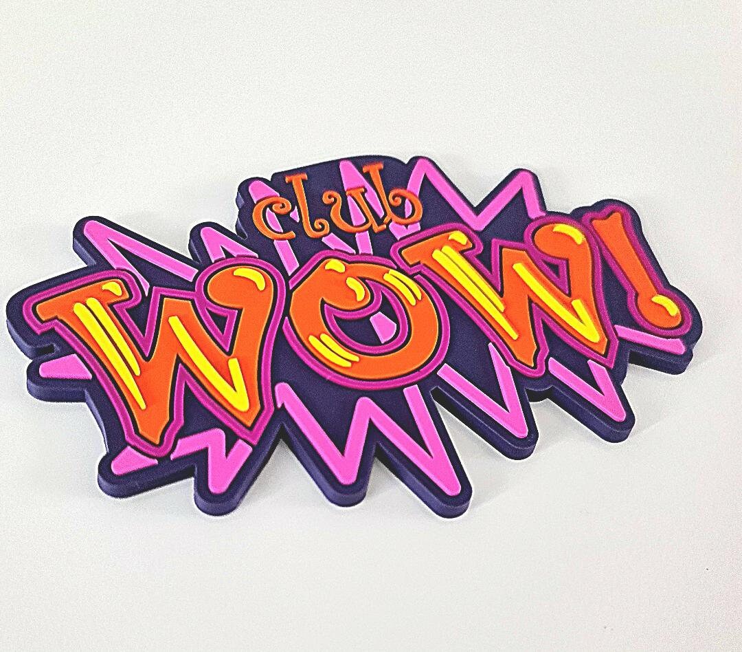 Club WOW 2D PVC Coaster - Etsy