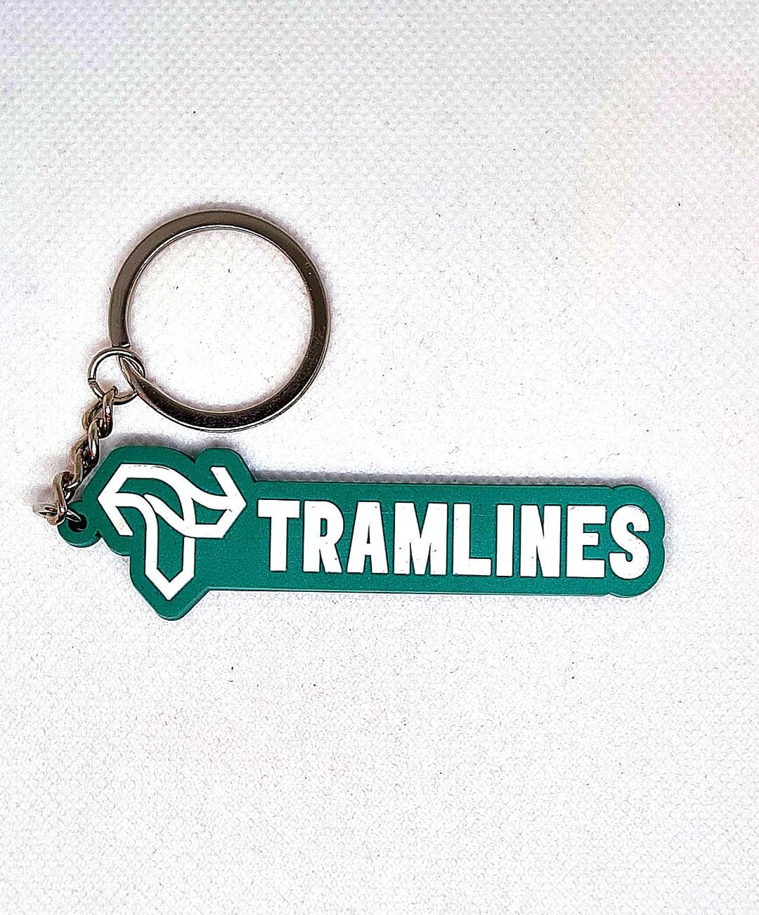 Tramway Keychain Tramlines 2D PVC Rubber Key Ring Key Chain, Keychain, Sheffield ...