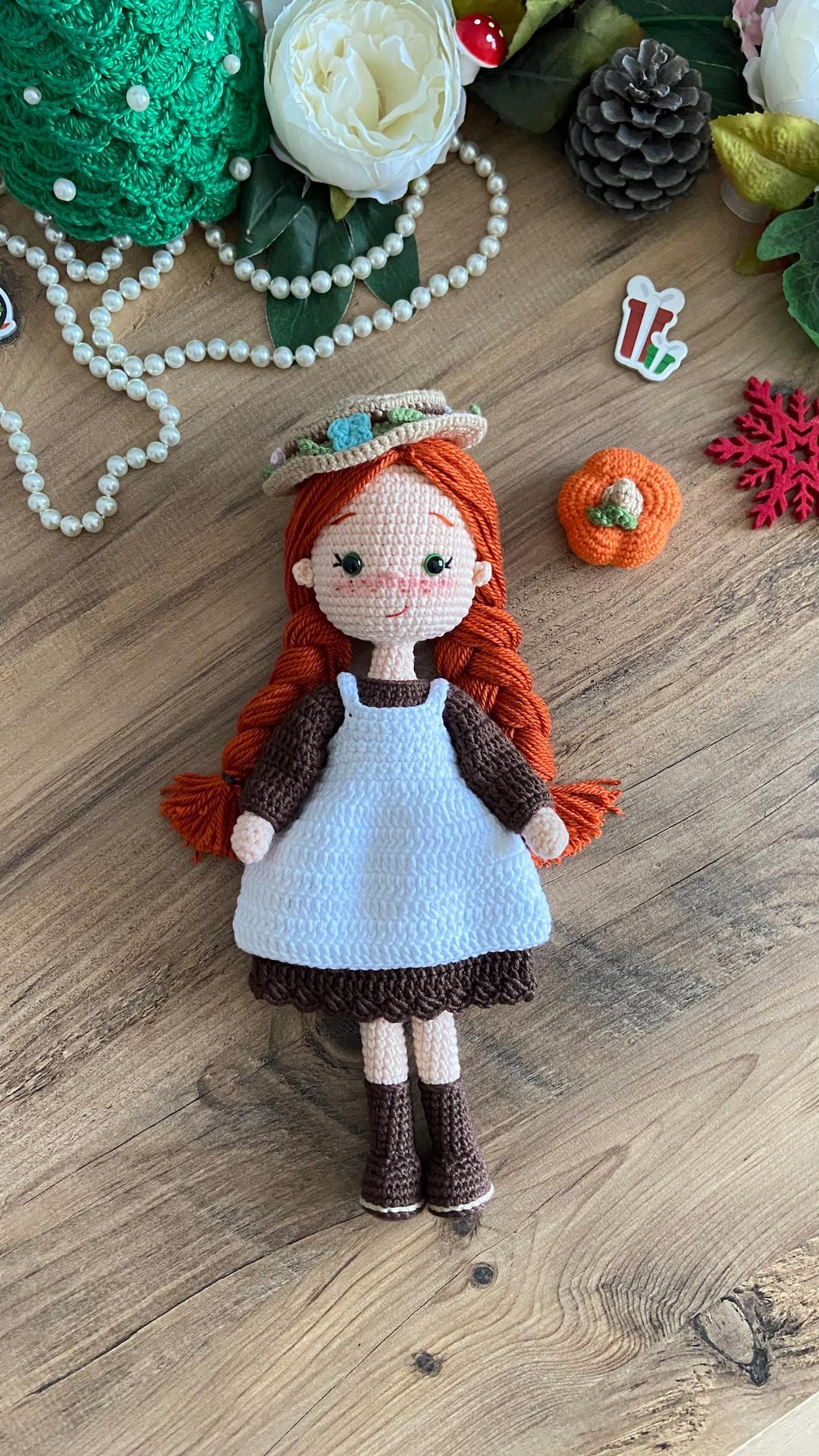 Finished Doll Green Gables Anne Shirley Doll/ Amigurumi Doll/ Anne