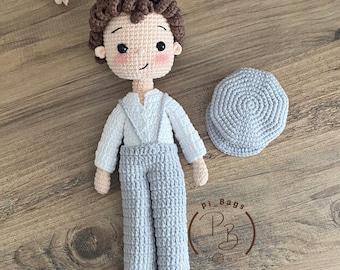 Gilbert Boy Amigurumi Doll for boys, Gilbert Blythe Doll Pattern, English PDF File, crochet handmade
