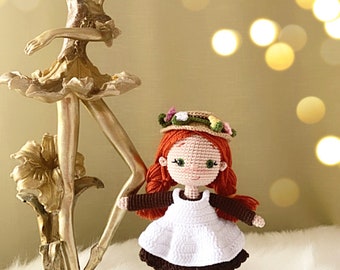 20 cm Crochet Pattern Anne Shirley Green Gables/ Doll Pattern/Amigurumi