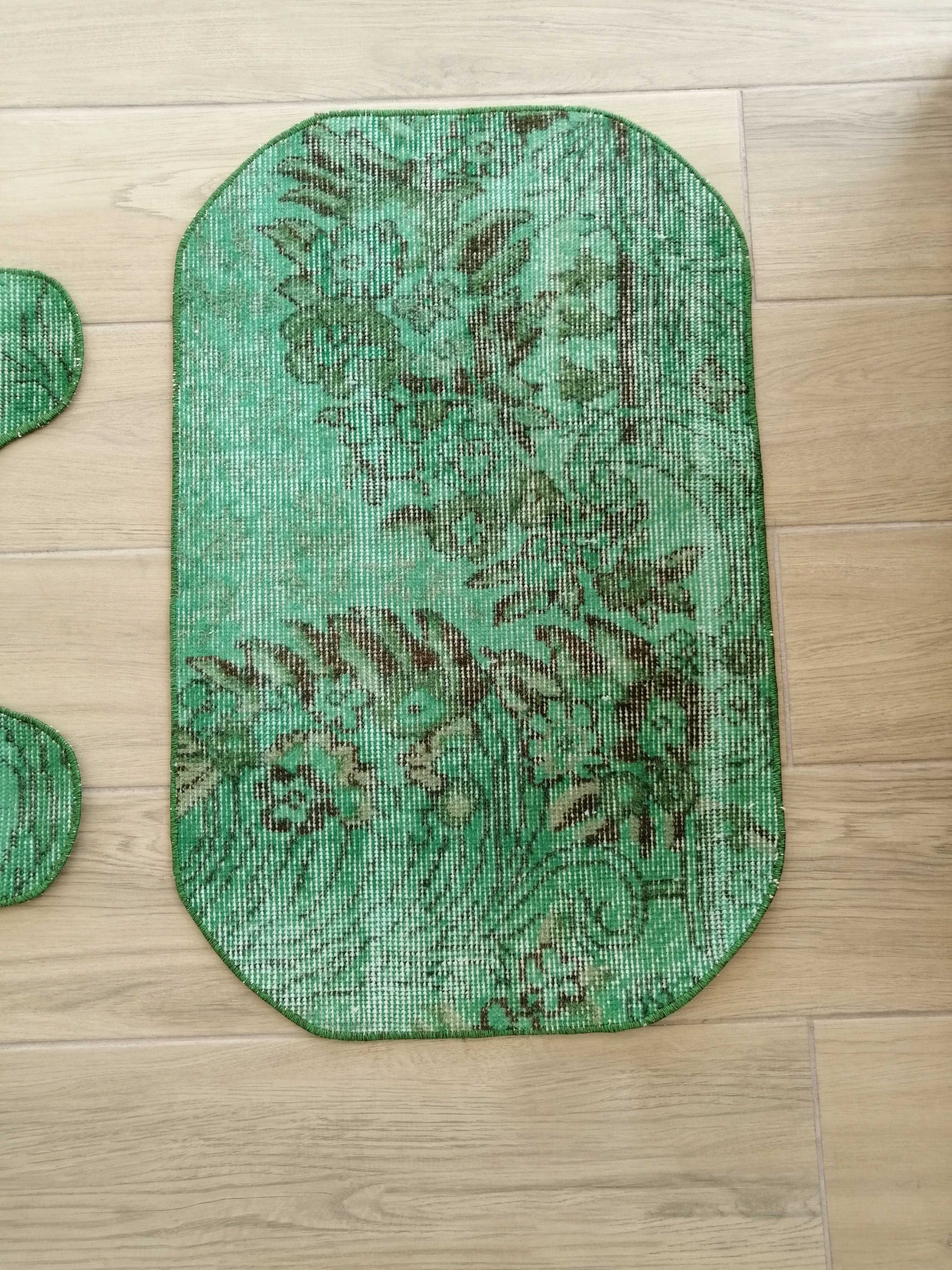 Vintage Bathroom Rug Set Bathroom Mat Set Bath Mats Etsy