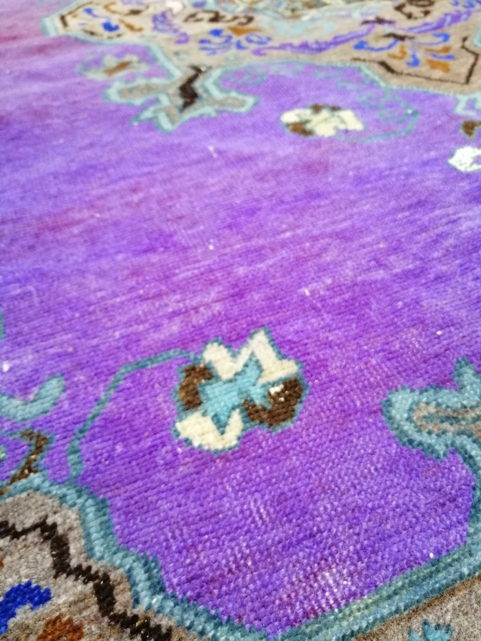 Purple Rug 4.6''x 7.4'' Kitchen rug Etsy