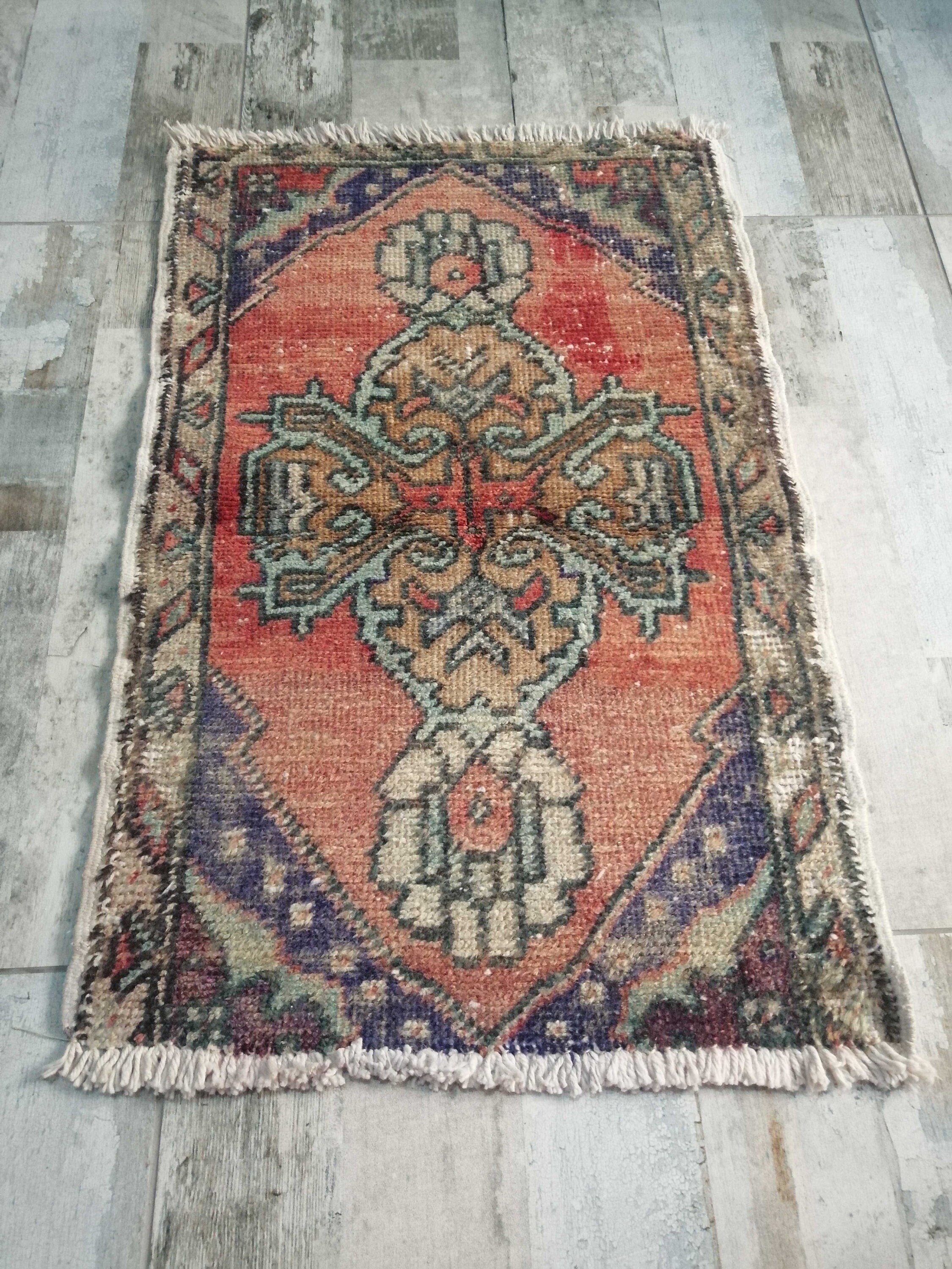 Alfombra de entrada pequeña / 1.6x2.4ft / pequeña alfombra | Etsy