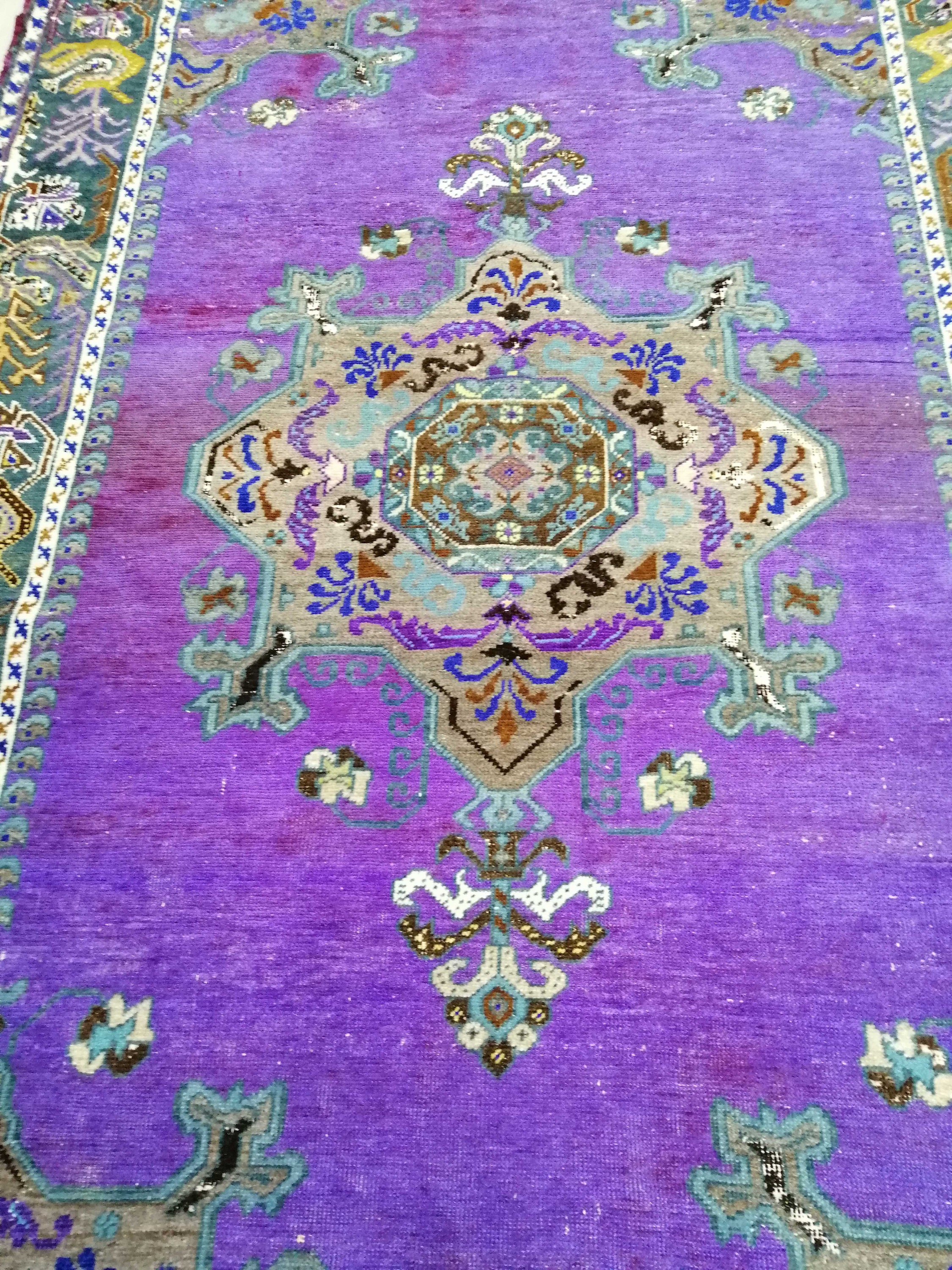 Purple Rug 4.6''x 7.4'' Kitchen rug Etsy