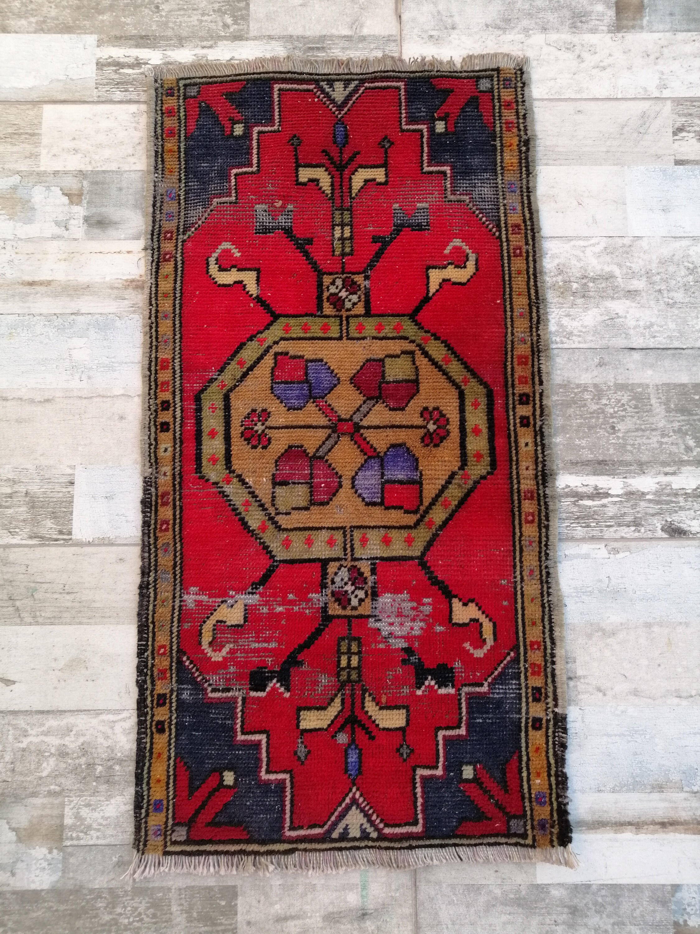 Small Entry Rug Vintage Rug Small Turkish Rug Small Etsy