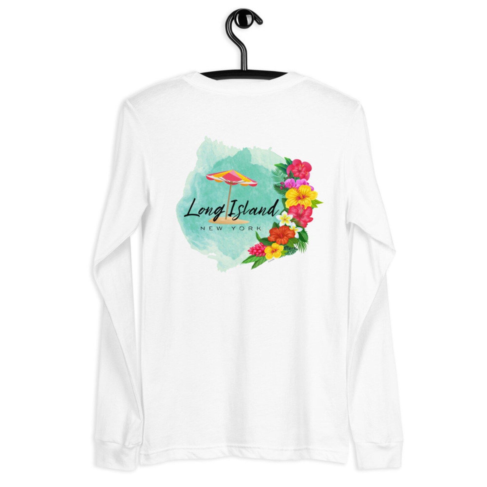 Lange Insel tropischen Langarm Unisex T-Shirt Bella Canvas XS | Etsy